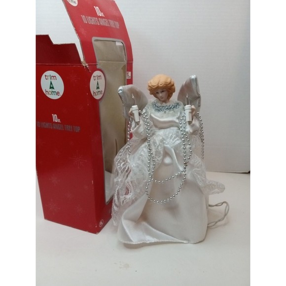 Trim a Home Holiday Trim A Home Light Up Angel Tree Topper With Box